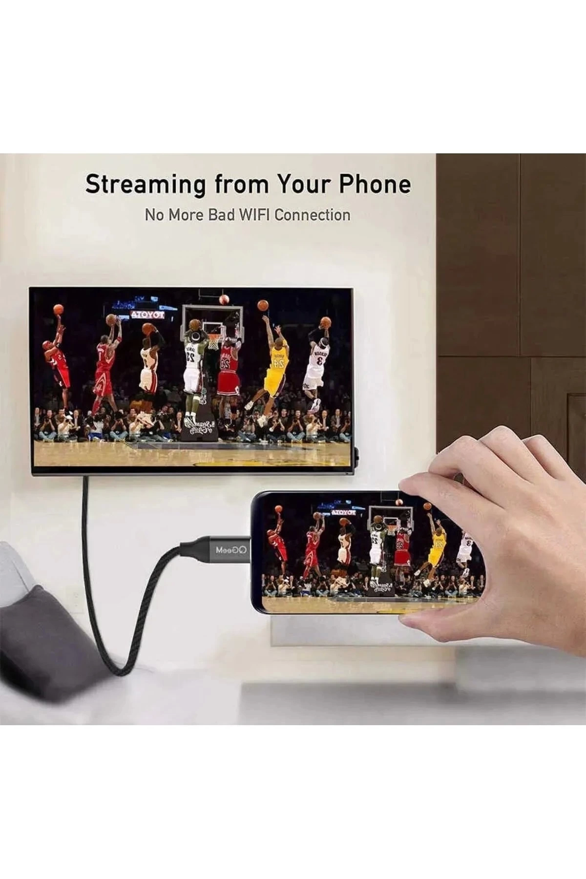 3 Metre 8 Gbps Hız 4k/30 Hz Type C To Hdmı Çevirici Dönüştürücü Tv Telefon Pc Hasır Bağlantı Kablosu 3 Metre 8 Gbps Hız 4k/30 Hz Type C To Hdmı Çevirici Dönüştürücü Tv Telefon Pc Hasır Bağlantı Kablosu