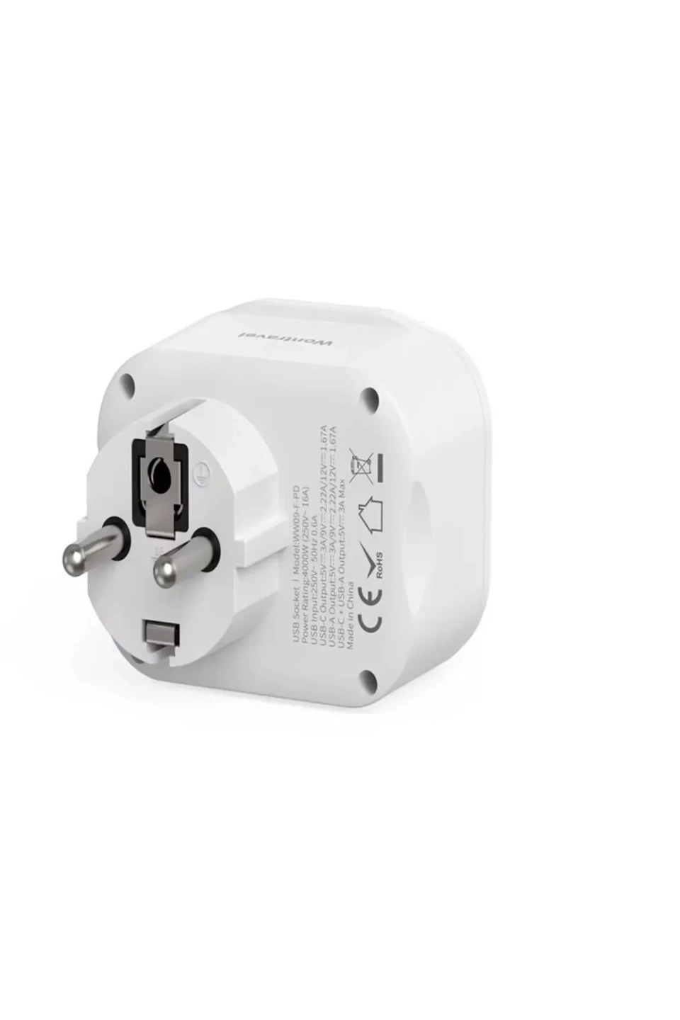 Ac-115 2500w 3.4a 2usb 1type-c 1soket Akım Korumalı Şarj Adaptörü Priz Çoğaltıcı