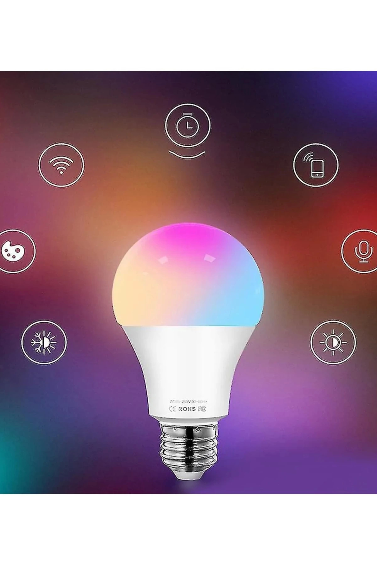 Akıllı Rgb Led Lamba Ampul 9w 50hz 800 Lümen Akıllı Rgb Led Lamba Ampul 9w 50hz 800 Lümen