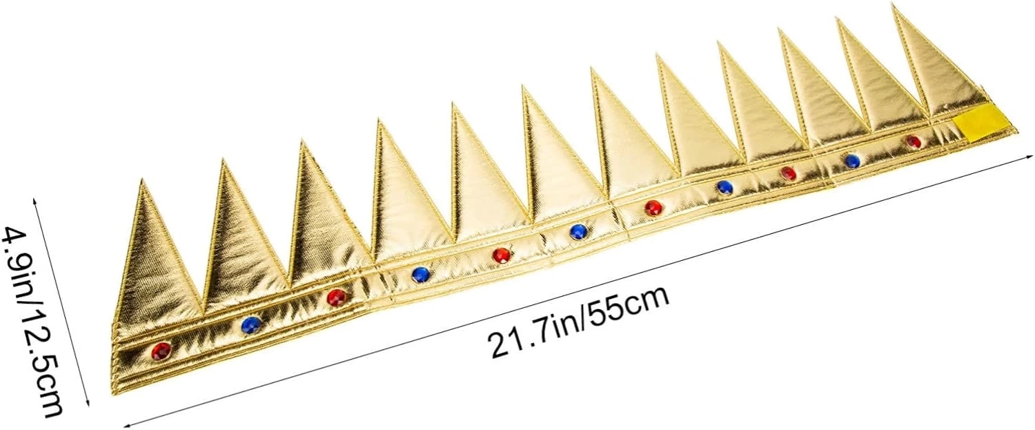 Altın Renk Eva Yumuşak Kral Kraliyet Tacı Yetişkin Çocuk Uyumlu 55 Cm Altın Renk Eva Yumuşak Kral Kraliyet Tacı Yetişkin Çocuk Uyumlu 55 Cm