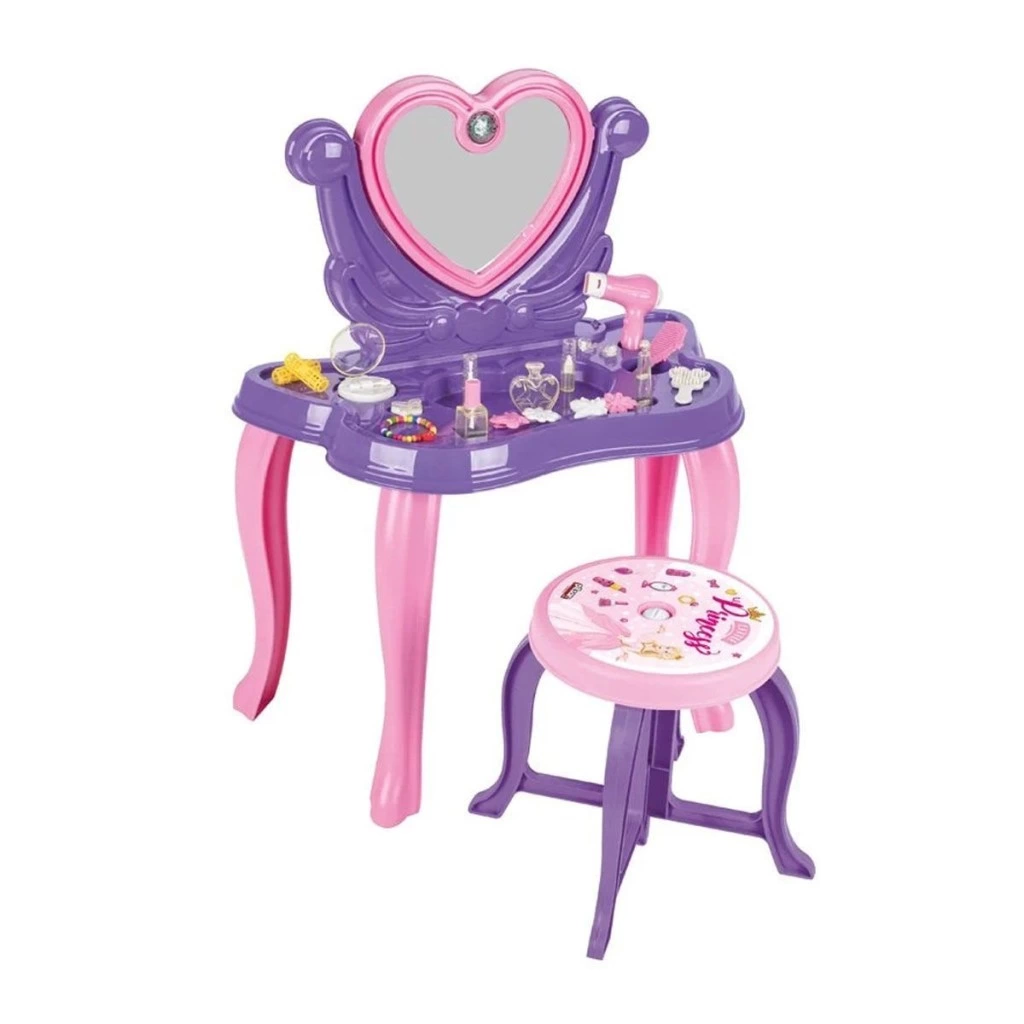 BFS 06 047 Kalp Makyaj Masası Mor - Oyuncak BFS 06 047 Kalp Makyaj Masası Mor - Oyuncak