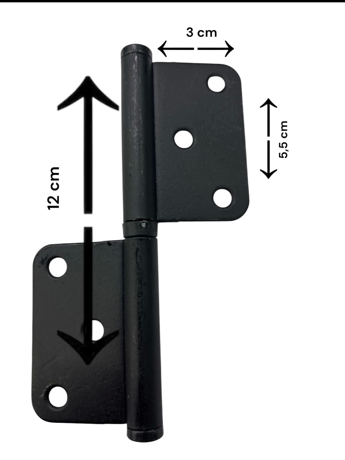 BFS 12 cm Siyah Yönsüz Cerman Menteşe