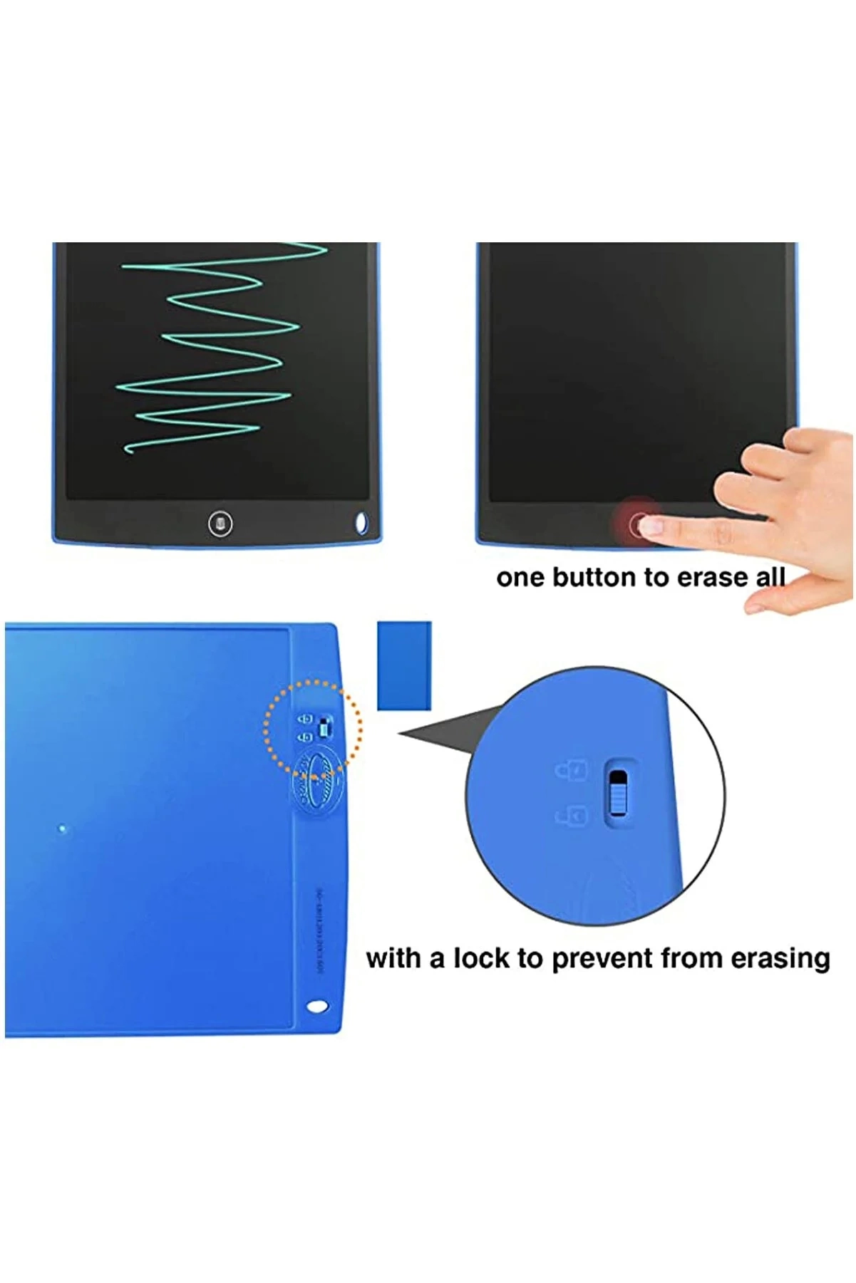 BFS 12 Inc Writing Lcd Grafik Dijital Kalemli Çizim Tableti Yazı Tahta Not Yazma Eğitim Tableti