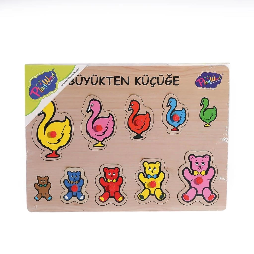 BFS 131-132 ONY Ahşap Tutmalı Puzzle Büyükten Küçüğe -Onyıl BFS 131-132 ONY Ahşap Tutmalı Puzzle Büyükten Küçüğe -Onyıl