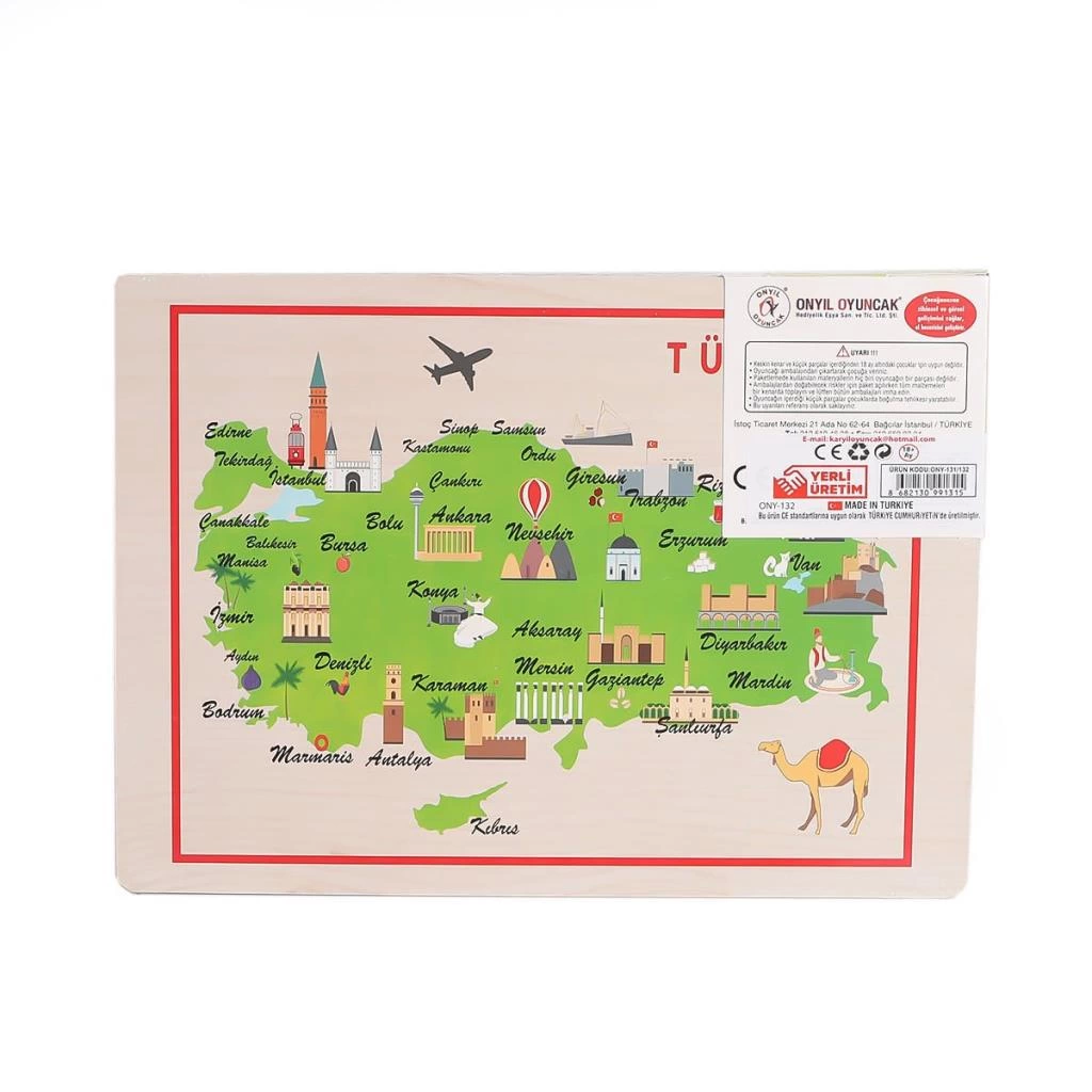 BFS 131-132 ONY Ahşap Tutmalı Puzzle Büyükten Küçüğe -Onyıl BFS 131-132 ONY Ahşap Tutmalı Puzzle Büyükten Küçüğe -Onyıl