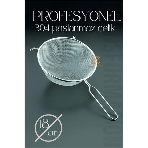 BFS  18 Cm Süzgeç 304 Paslanmaz Çelik