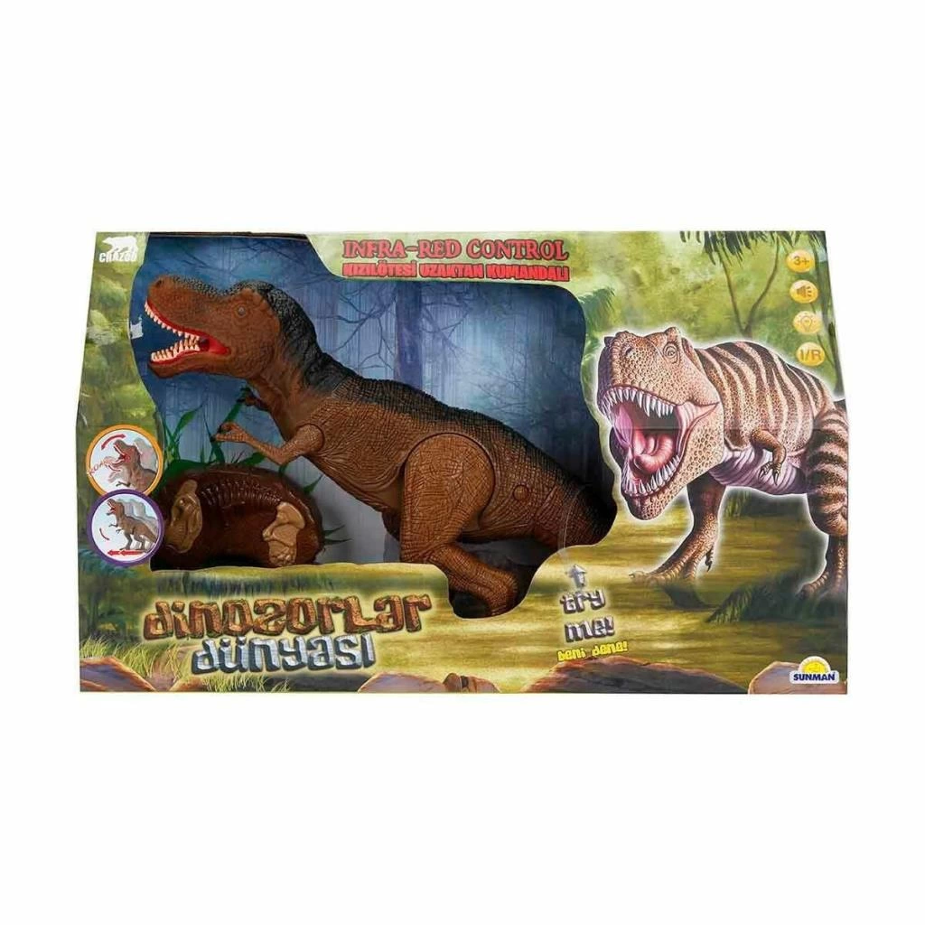 BFS  1982 Infrared Kumandalı Sesli ve Işıklı Hareketli Dinozor -Sunman