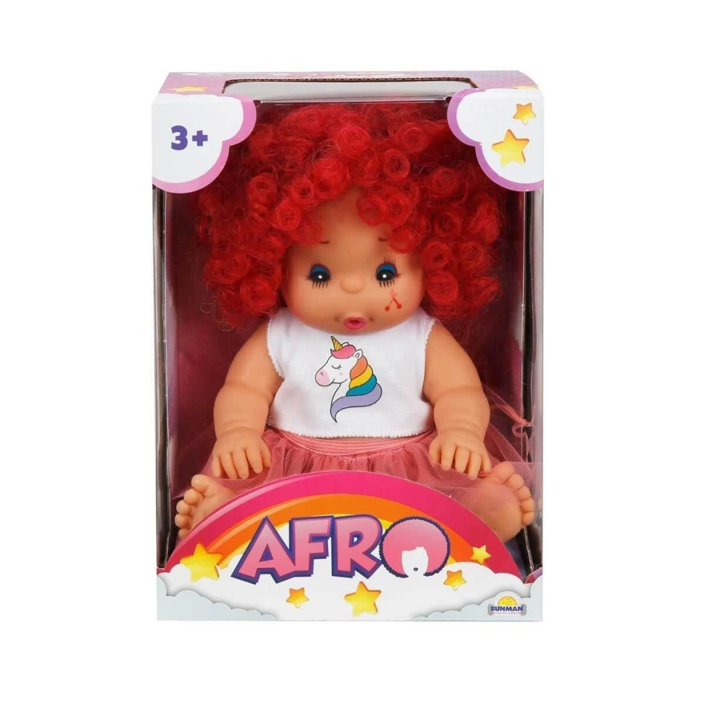 BFS 20040 Afro Kıvırcık Saçlı Bebek 23 cm -Sunman BFS 20040 Afro Kıvırcık Saçlı Bebek 23 cm -Sunman