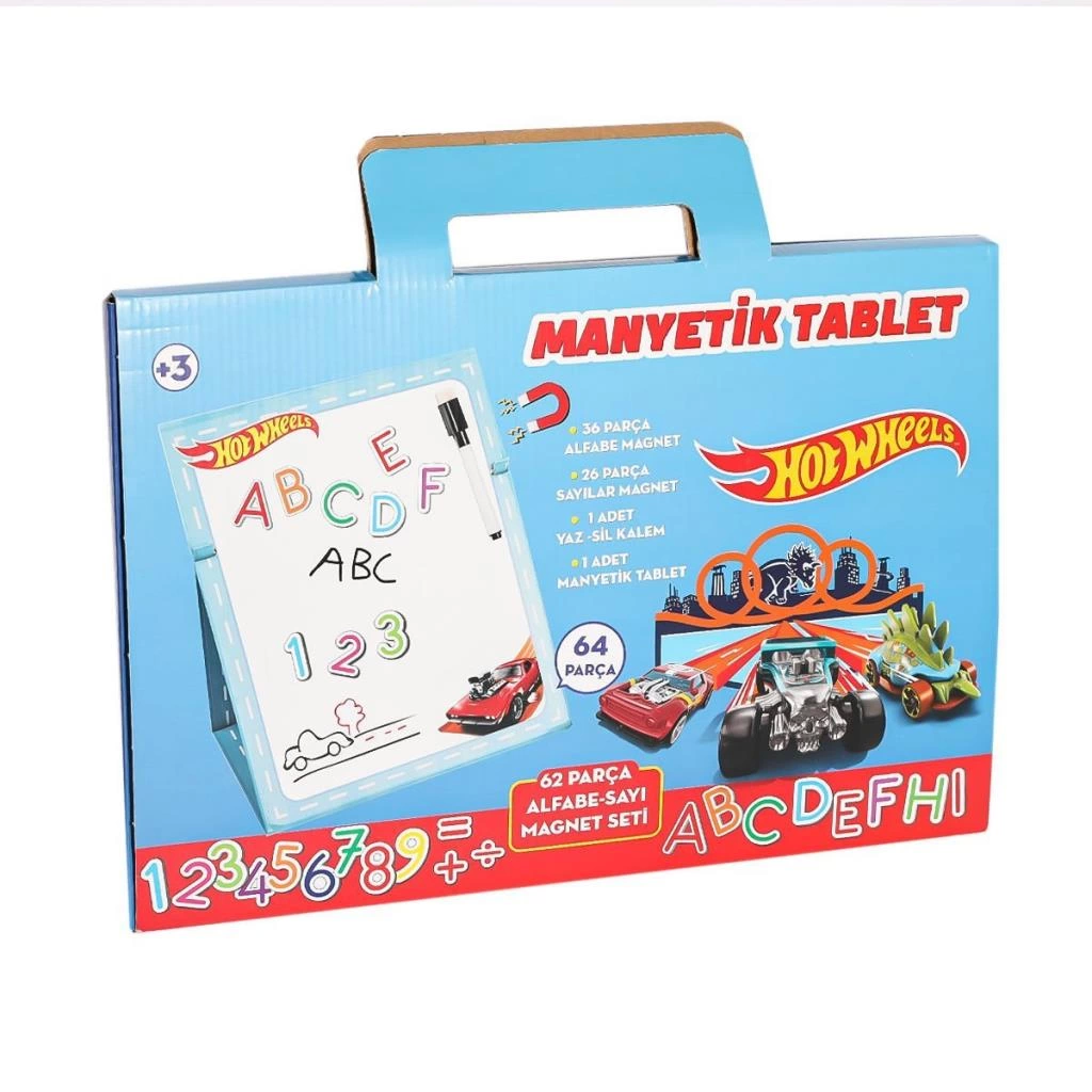 BFS  2236 HOT WHEELS MANYETİK TABLET 62 PARÇA MANYETİKLİ