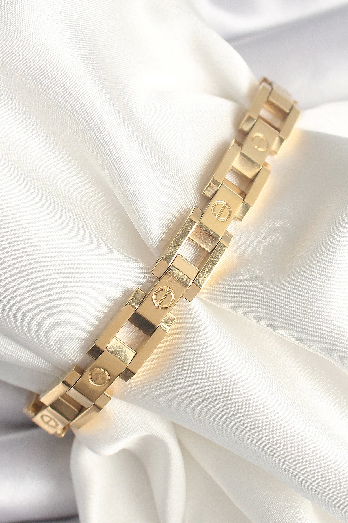 BFS 316L Çelik Gold Renk Unisex Bileklik