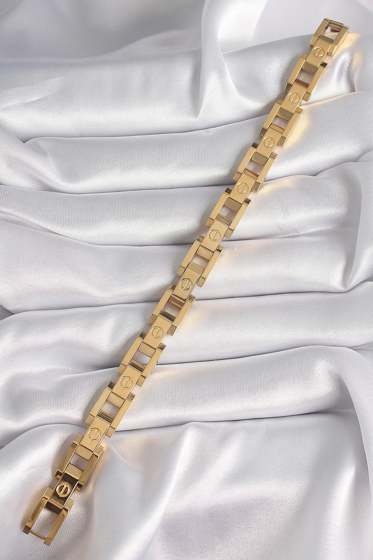 BFS 316L Çelik Gold Renk Unisex Bileklik