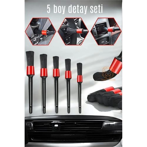 BFS  5 Boy Araç Detay Temizlik Fırça Seti Slalom Design
