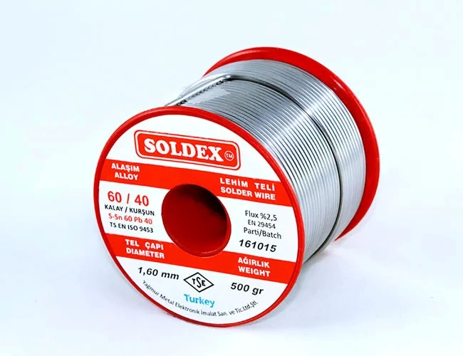 BFS 60-40 Lehim Teli 500 Gr 1.6 Mm - Sn:60 / Pb:40