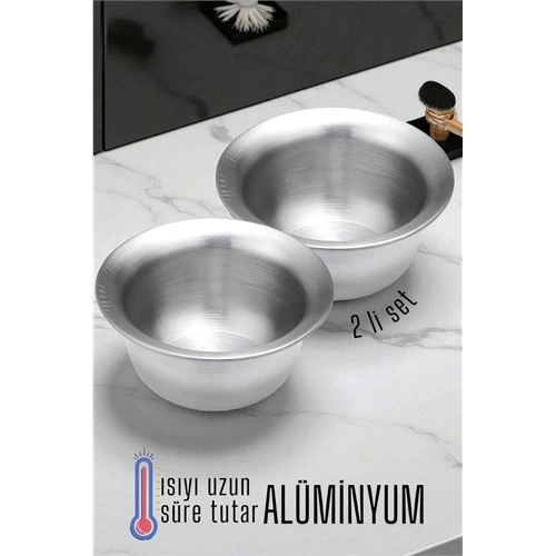 BFS  Alüminyum Tıraş Tası 2 li SET