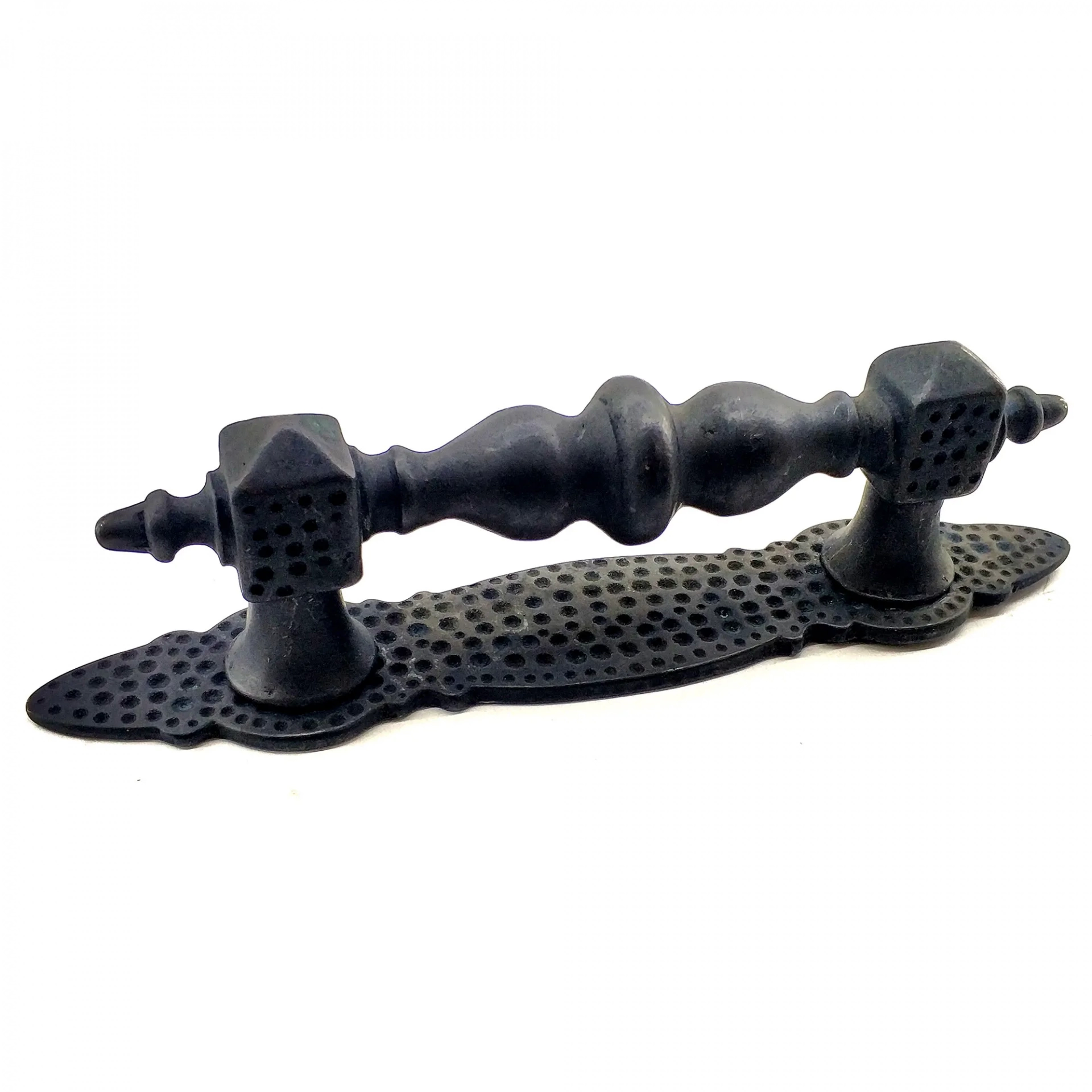 BFS Antika Tarz Dekoratif Pirinç Ağır Kapı Çekme Kolu - Küçük, 215x40 Mm, Oksit