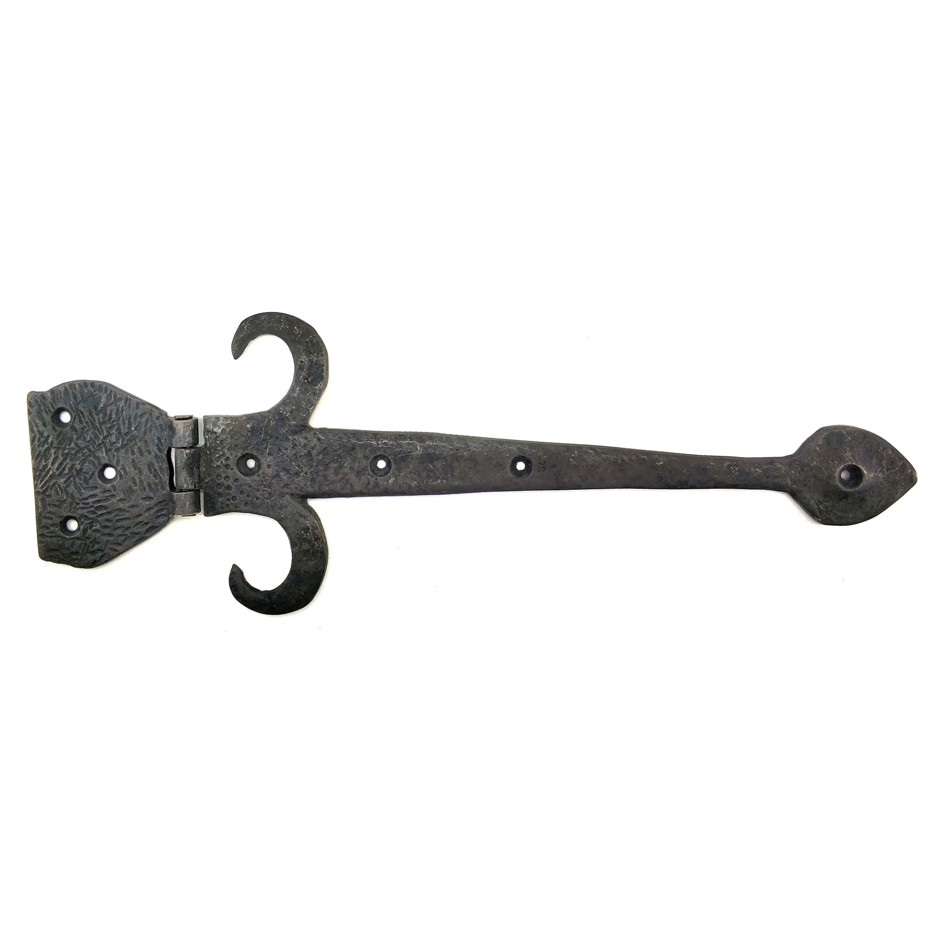 BFS Antika Tarz Dekoratif Pirinç Kuyruklu Çanak Menteşe - 137x390 Mm, Oksit