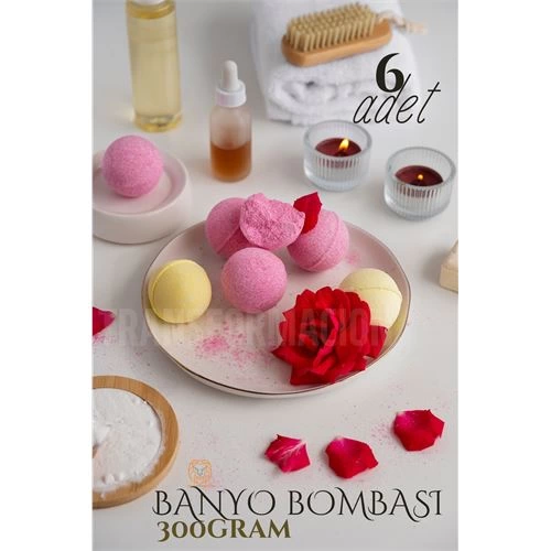 BFS  Banyo Bombası Jakuzi Küvet Banyo Bombası Topu 6 adet 300 Gr