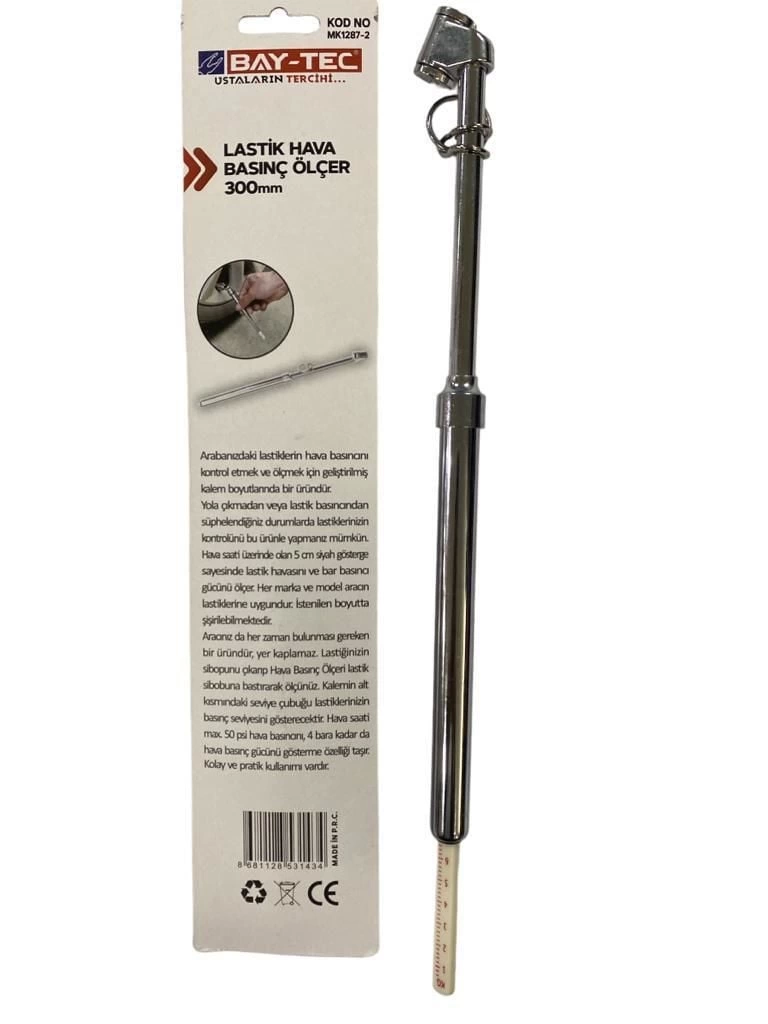 BFS Bay-Tec MK1287-2 Lastik Basınç Ölçer 300 mm