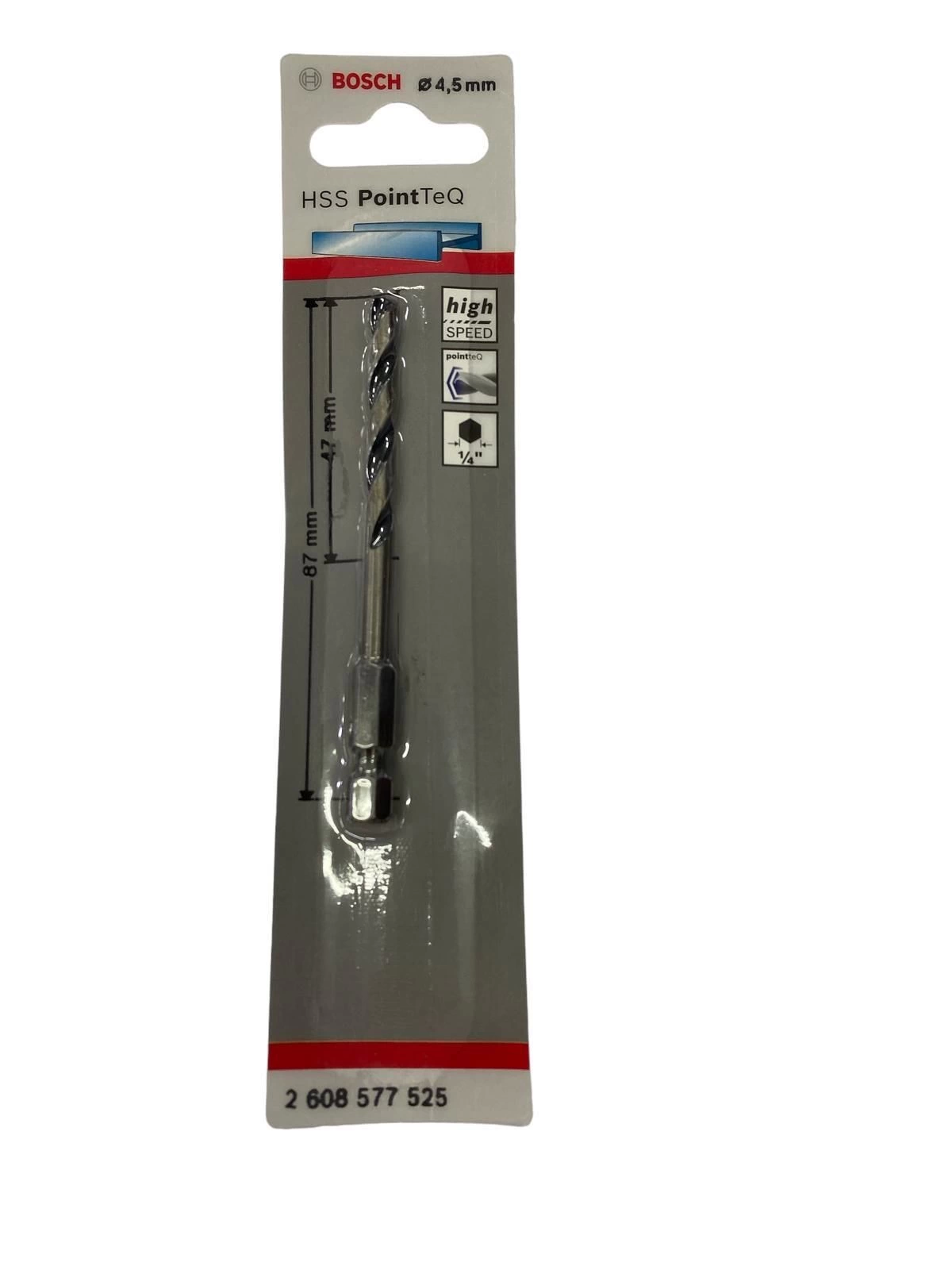 BFS Bosch Point TeQ Altıgen Şaftlı Hss Matkap Ucu 4,5 mm