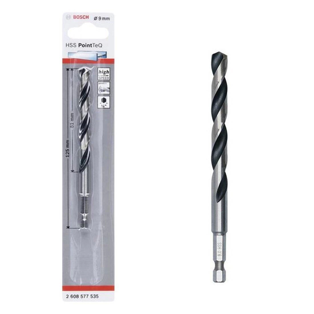 BFS Bosch Pointteq Altıgen Şaftlı Hss Matkap Ucu 9 mm