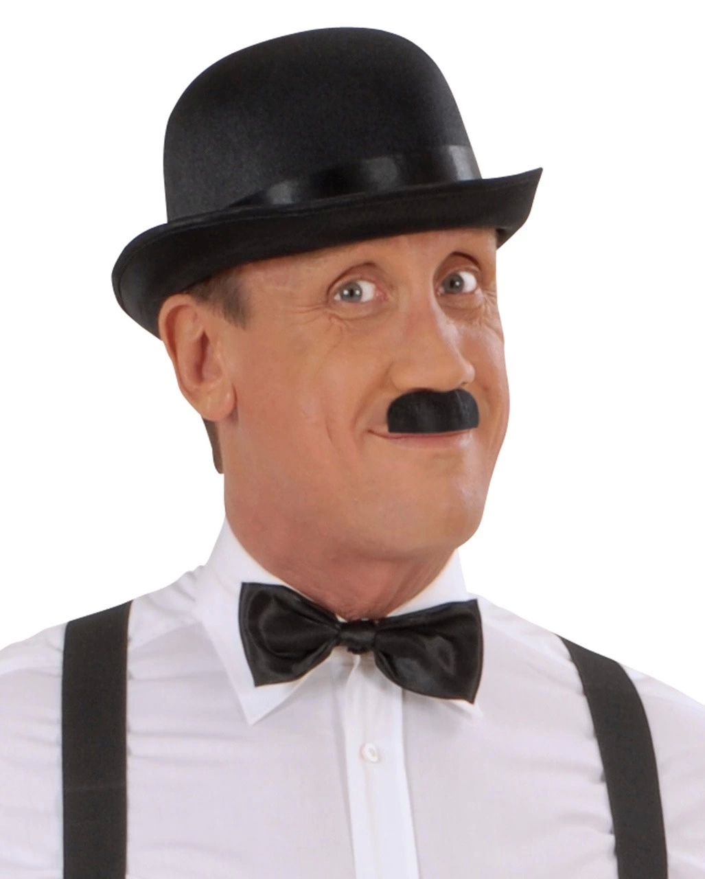BFS Charlie Chaplin Stil Yetişkin Şapkası – Siyah Melon Parti Şapkası