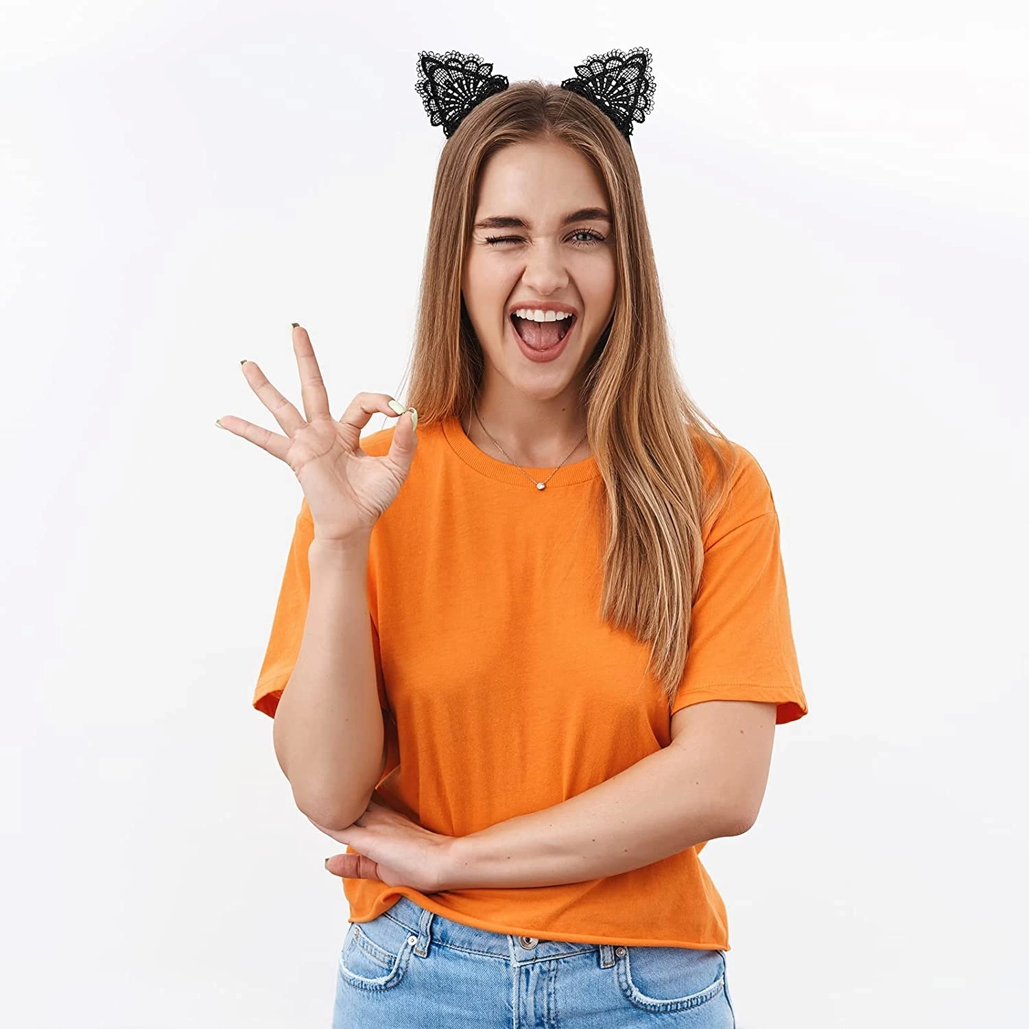 BFS Dantelli Siyah Kedi Tacı - Vintage Tarz Dantel Kedi Kulak BFS Dantelli Siyah Kedi Tacı - Vintage Tarz Dantel Kedi Kulak