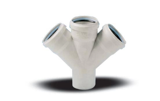 BFS Ege Yıldız 110X110X110 Pvc Çift Çatal  3,2 mm