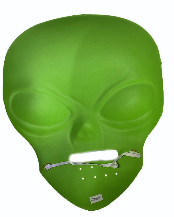 BFS  Ghoulish Productions Green Alien Mask 45x30 cm ( UZAYLI )