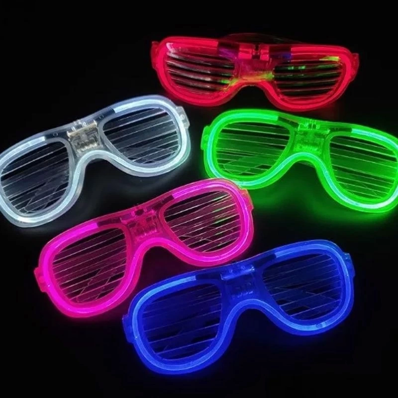 BFS Glow Model Led Işıklı Parti Gözlüğü 3 Modlu 5 Renk 5 Adet