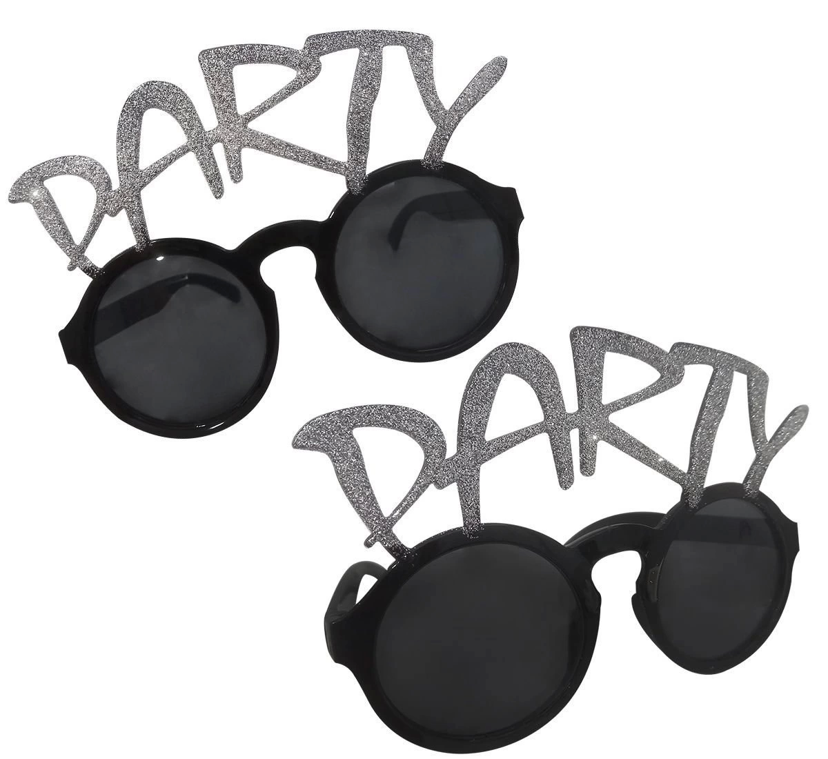 BFS Gümüş Simli Party Yazılı Parti Gözlüğü Show 15x7 Cm