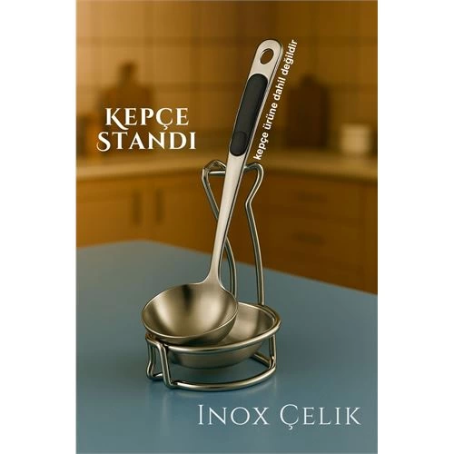 BFS  Inox Kepçe Standı - Kaşık Kepçe Standı- Profesyonel Şef Tasarımı