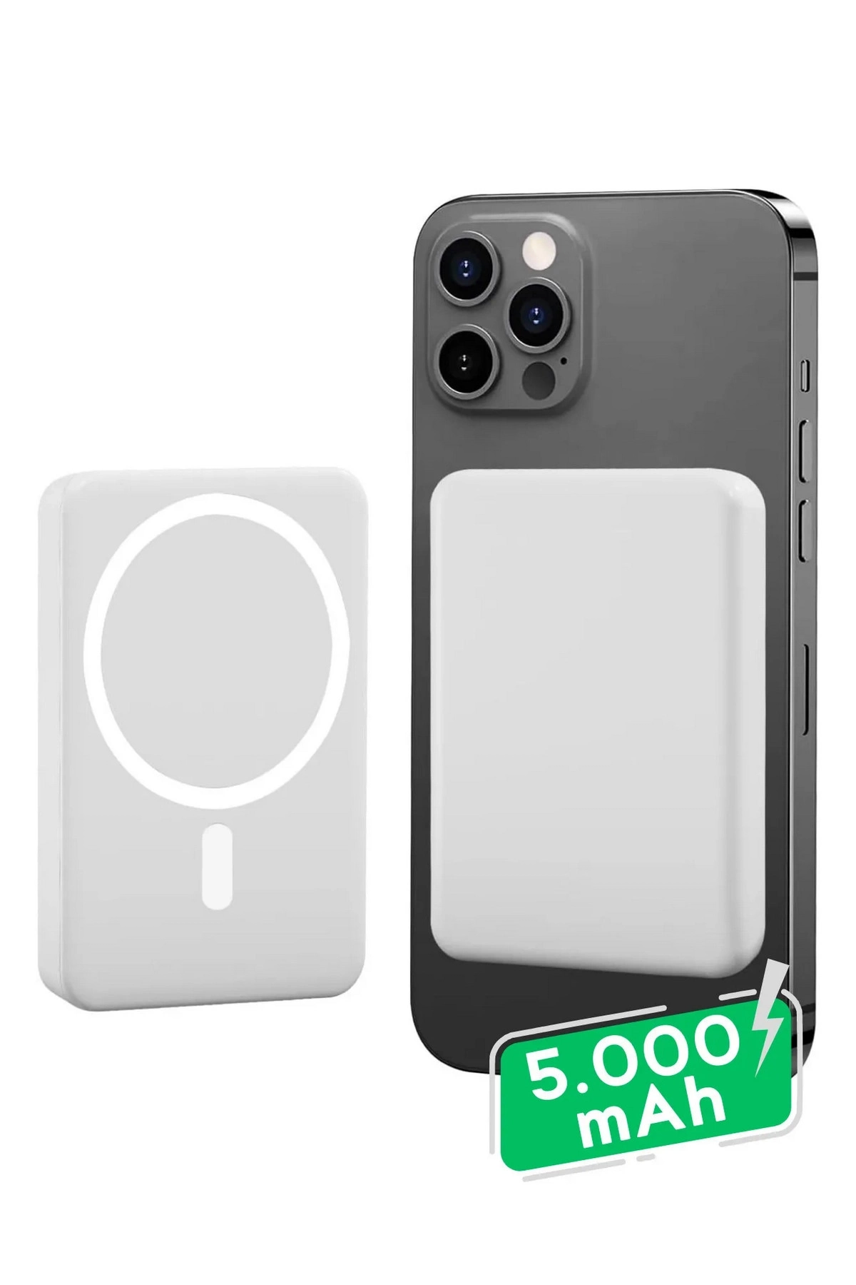 BFS Iphone Uyumlu 5000 Mah Wireless Magsafe Batarya-kablosuz Şarj Powerbank