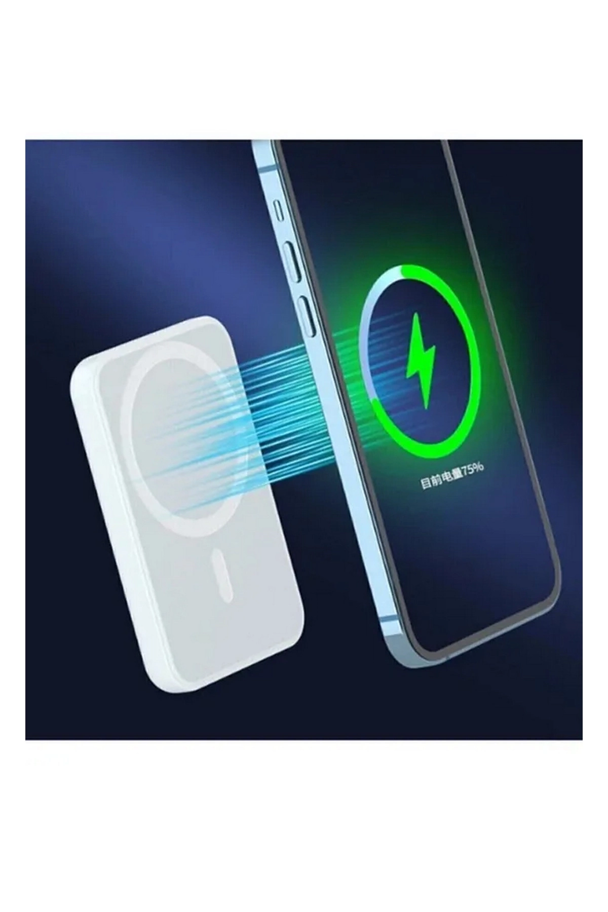BFS Iphone Uyumlu 5000 Mah Wireless Magsafe Batarya-kablosuz Şarj Powerbank