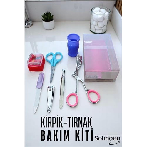 BFS  Manikür Seti  6 Parça Profesyonel Tırnak ve Kaş Bakım Seti Merys Solingen
