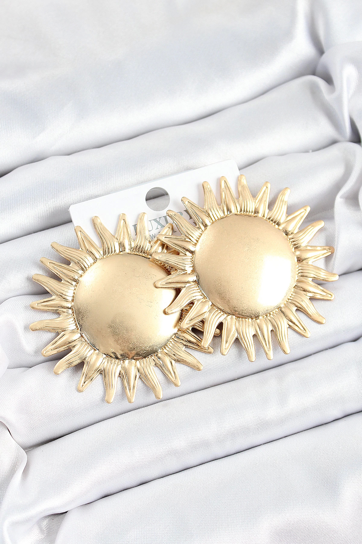 BFS Pirinç Güneş Model Gold Renk Kadın Küpe