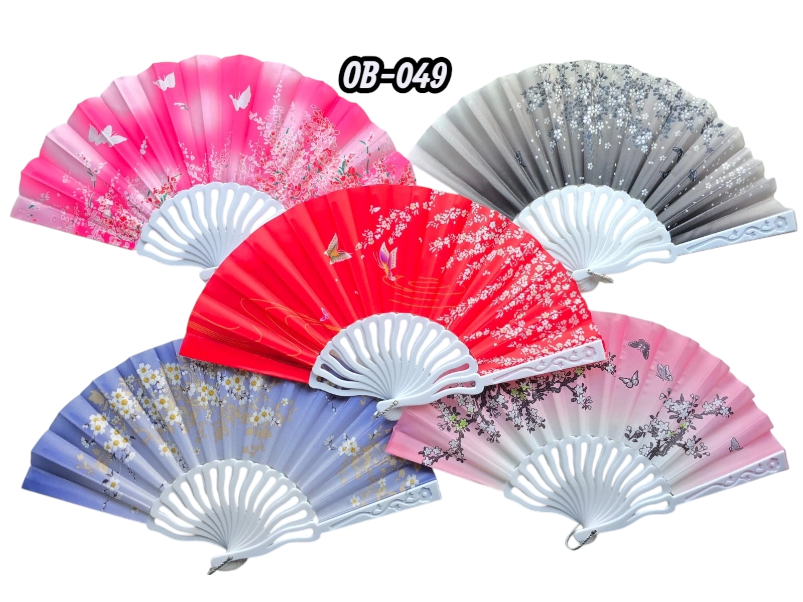 BFS Plastik Kumaş Yelpaze 12'li Karışık Ob-049