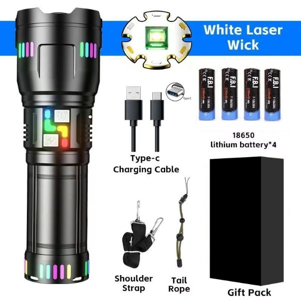 BFS Pro F-3002 Alüminyum Tg Led Gece Şeritli Type-c Şarjlı El Feneri BFS Pro F-3002 Alüminyum Tg Led Gece Şeritli Type-c Şarjlı El Feneri