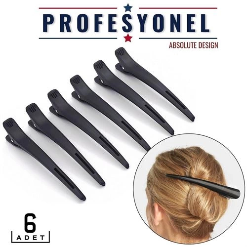 BFS  Saç Klipsi Toka 6 Adet Absolute Design