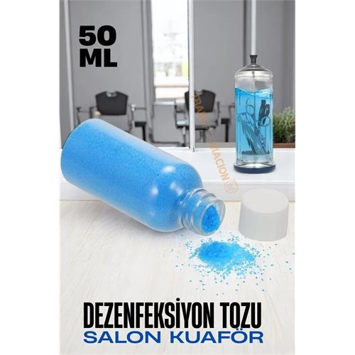 BFS Salon Kuaför Dezenfeksiyon Tozu - Manikür Pedikür Berber Saç Tarak Kesme Makas Dezenfektanı Profesyonel Salon Dezenfektanı