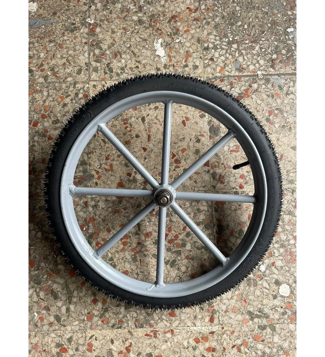 BFS Seyyar Tezgah / Araba Tekerleği 65 Cm - Borulu Jant (jant Boyu:50 Cm)