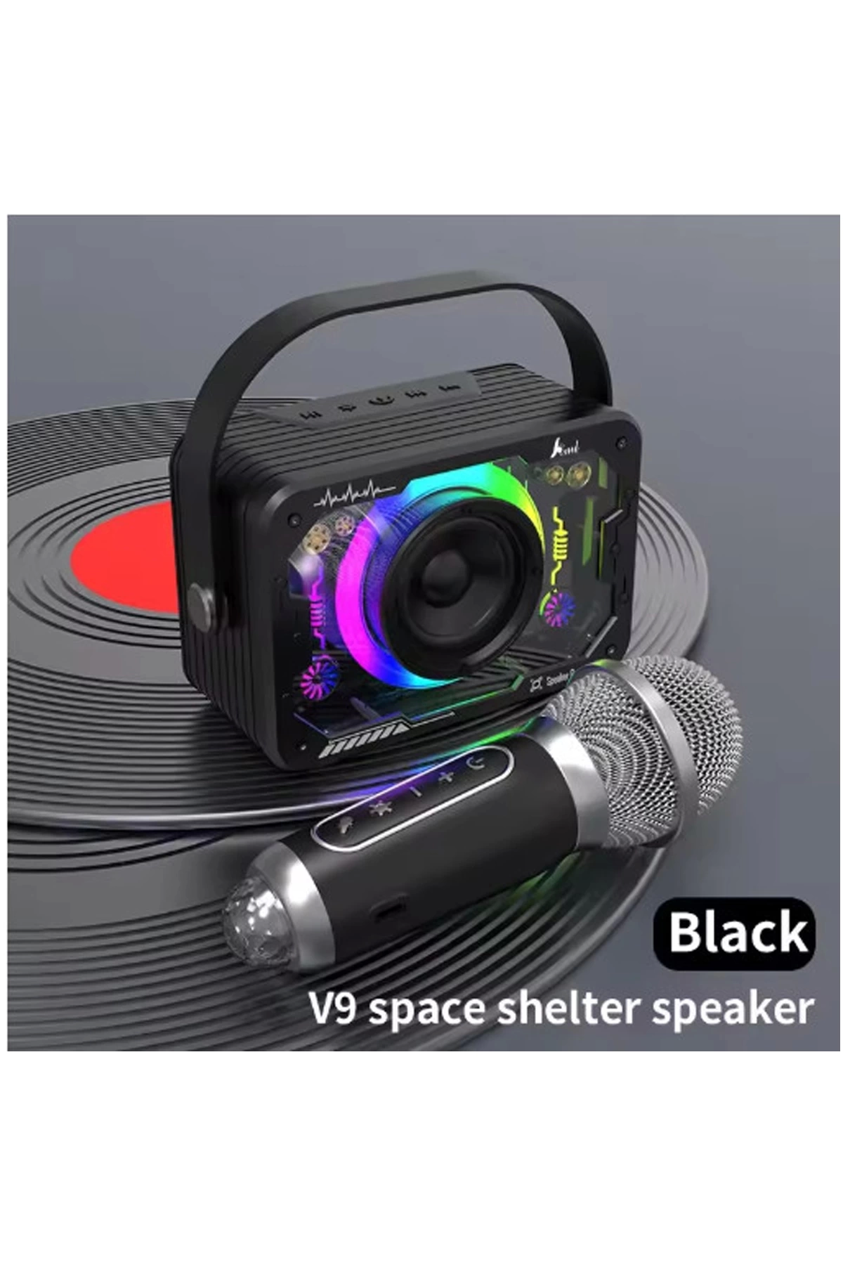 BFS Vtn-82 Taşınabilir Kablosuz Işıklı Bluetooth Hoparlör Ses Değiştirme Özellikli