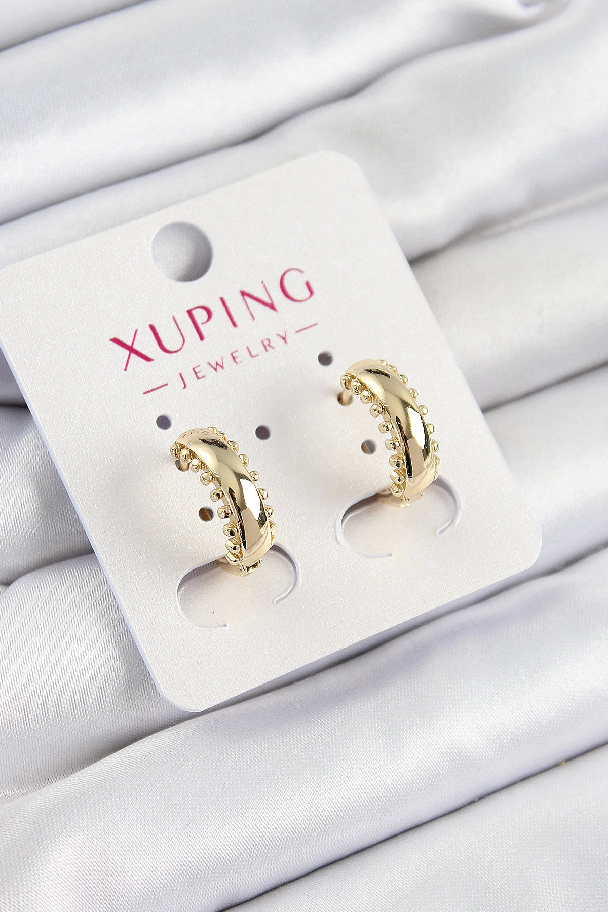 BFS Xuping Çit Halka Model Gold Renk Kadın Küpe