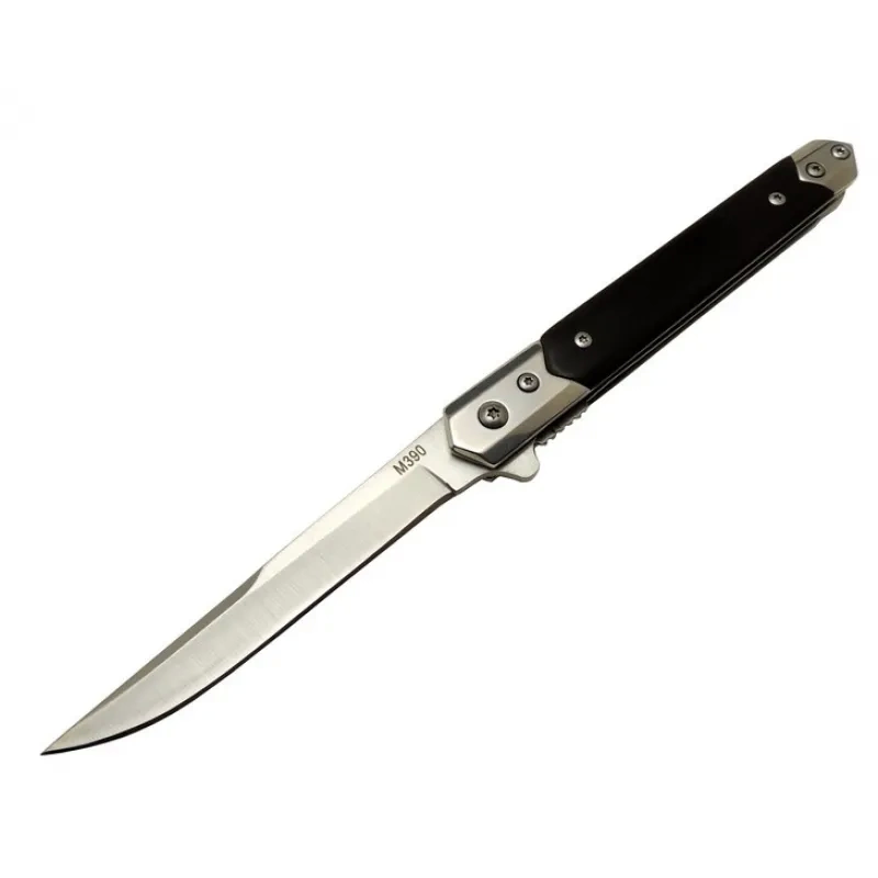 BFS Zbr M390 1-36 Siyah Kamp Çakı 21cm - Yarı Otomatik, Siyah Sap, Kılıflı