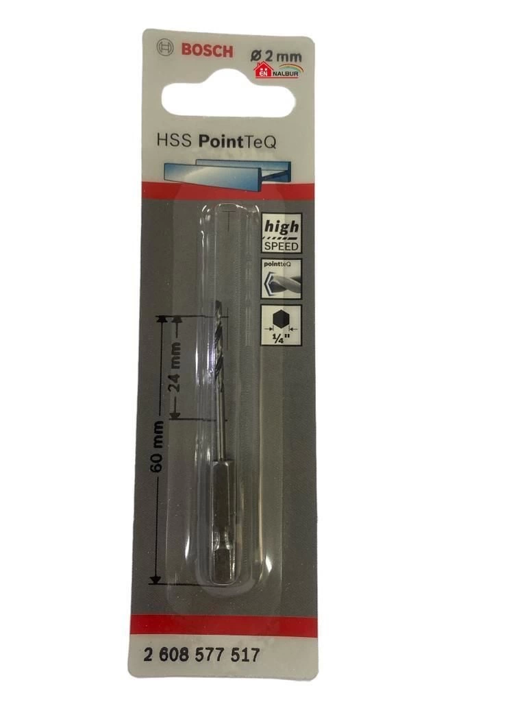 Bosch Pointteq Altıgen Şaftlı Hss Matkap Ucu 2 mm Bosch Pointteq Altıgen Şaftlı Hss Matkap Ucu 2 mm