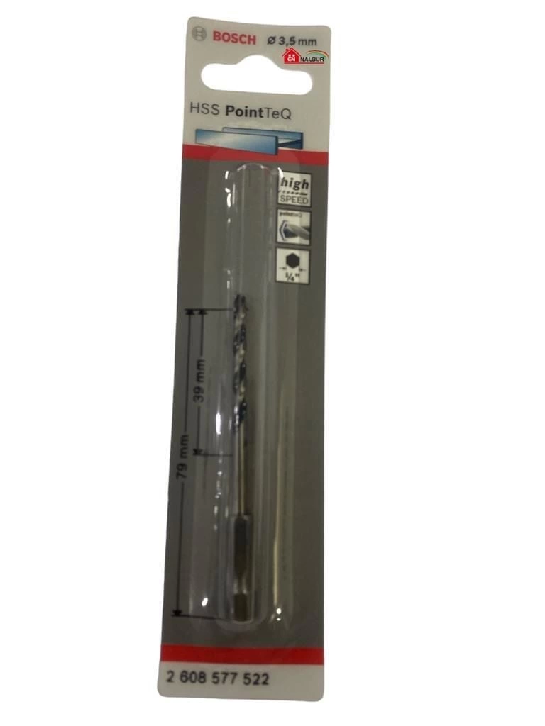 Bosch Pointteq Altıgen Şaftlı Hss Matkap Ucu 3,5 mm Bosch Pointteq Altıgen Şaftlı Hss Matkap Ucu 3,5 mm