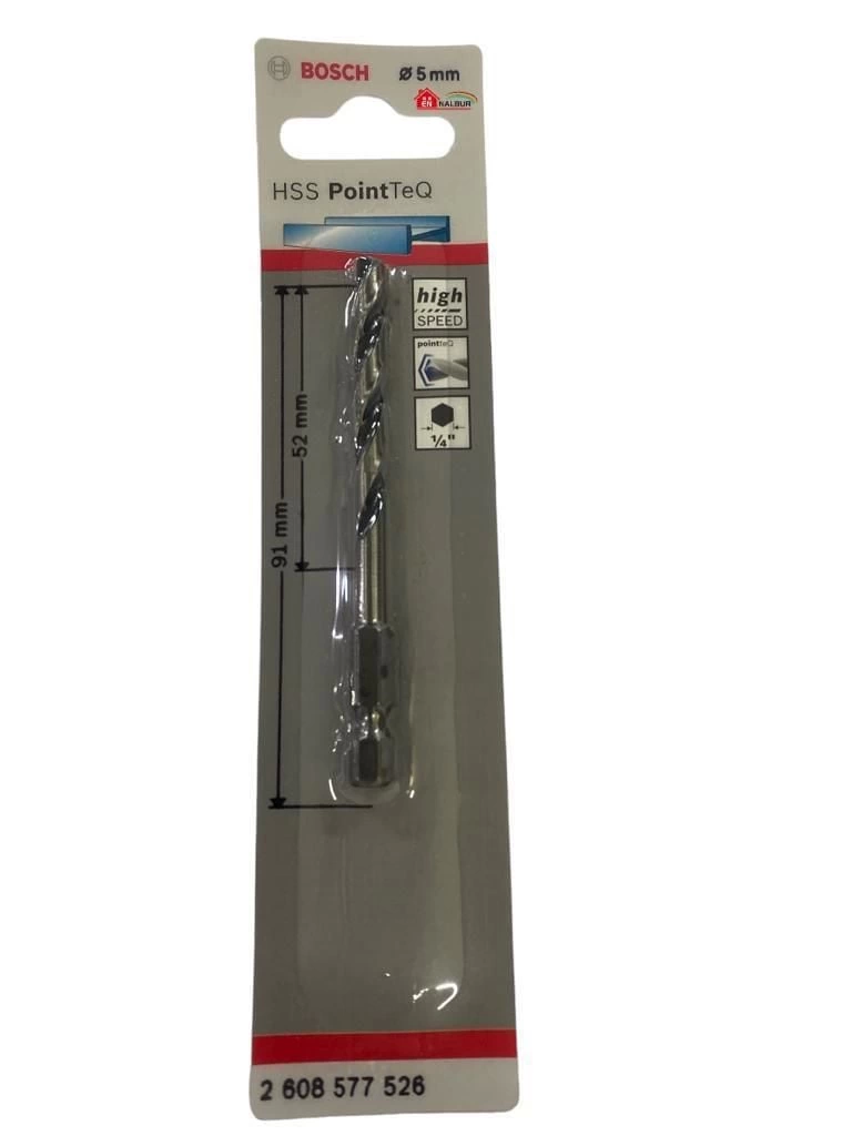 Bosch Pointteq Altıgen Şaftlı Hss Matkap Ucu 5 mm Bosch Pointteq Altıgen Şaftlı Hss Matkap Ucu 5 mm