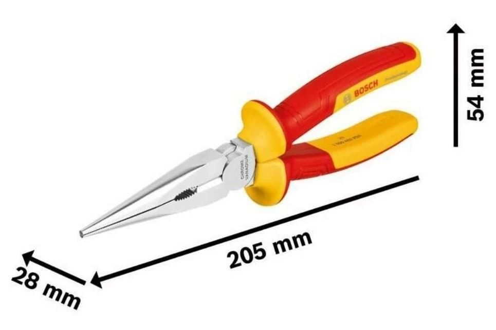 Bosch Profesyonel İzoleli Düz Kargaburun 200 mm Bosch Profesyonel İzoleli Düz Kargaburun 200 mm