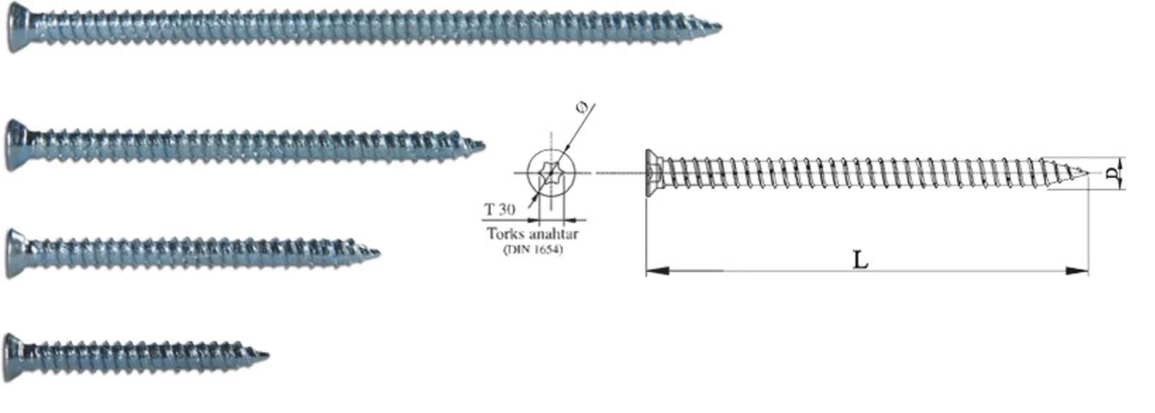 Buldex Vida 7,5X100 Dubelsiz Vida 10 cm 10 Adet Buldex Vida 7,5X100 Dubelsiz Vida 10 cm 10 Adet