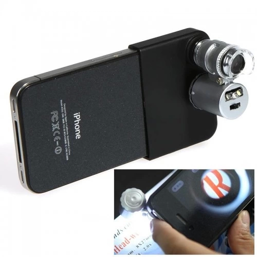 Cep Telefonu Mikroskopu 60x Iphone 4 İçin No: 9882ip2 Cep Telefonu Mikroskopu 60x Iphone 4 İçin No: 9882ip2
