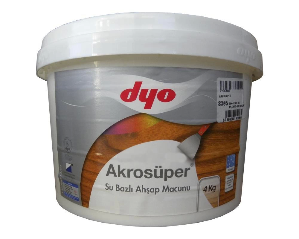 Dyo Akrosüper Ahşap Macunu 4 Kg Dyo Akrosüper Ahşap Macunu 4 Kg